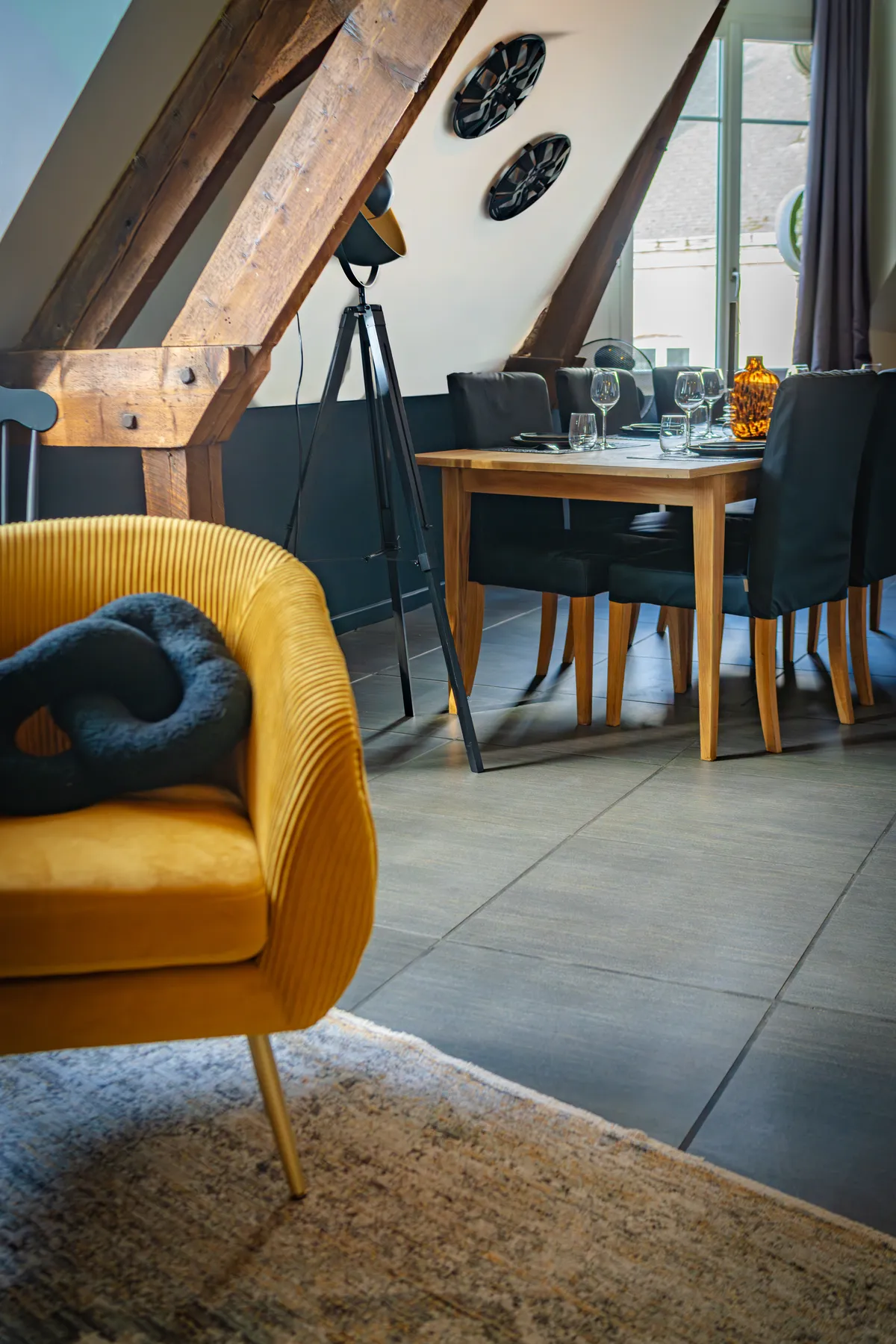 Séjour de l'appartement Dr Leroy au Mans décoré par LD Interior Design - vue 1