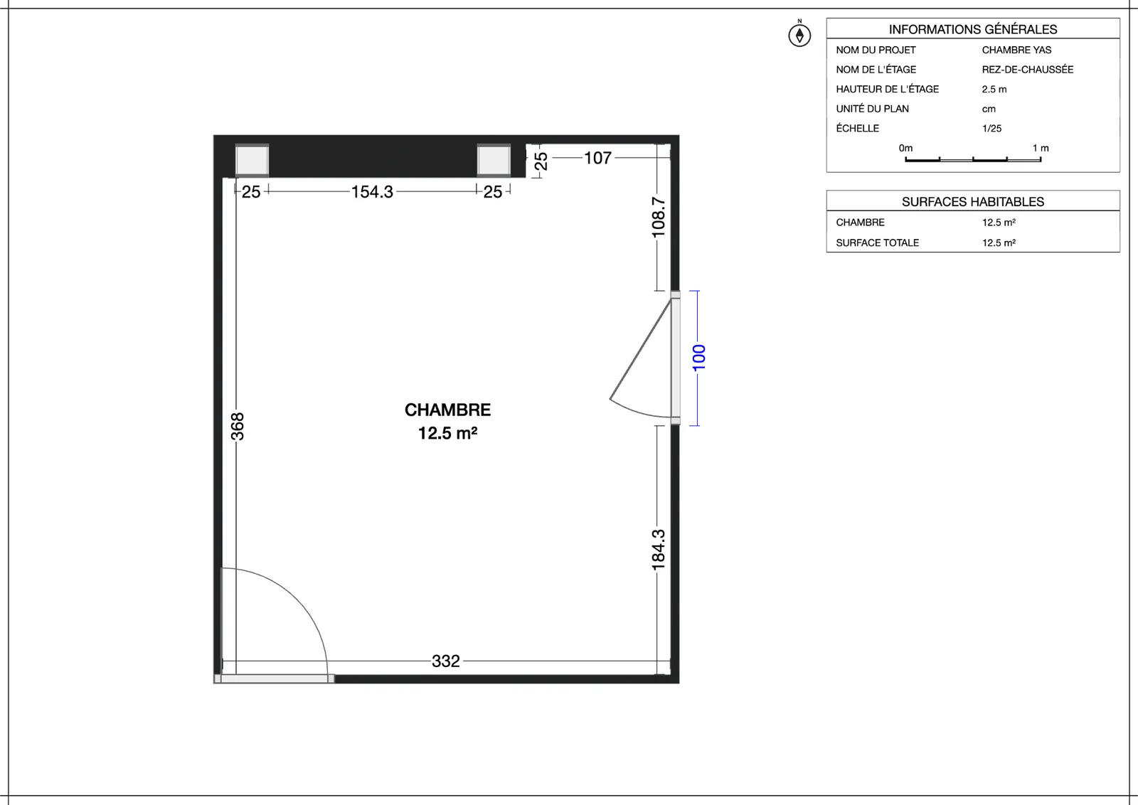 Plans 2D et rendus 3D du projet de rénovation à Changé - vue 3