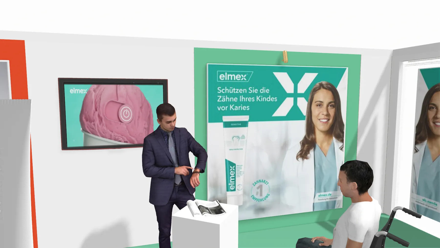 Stand Colgate Elmex à l'ADF Paris conçu par LD Interior Design - vue 3