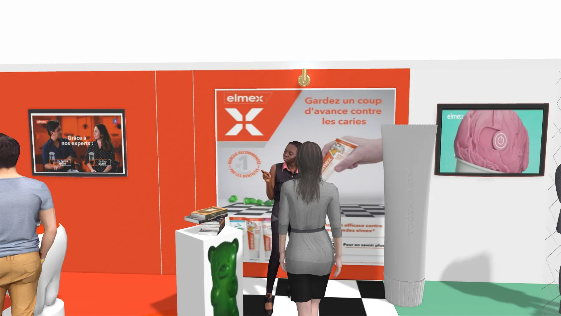 Stand Colgate Elmex à l'ADF Paris conçu par LD Interior Design - vue 4