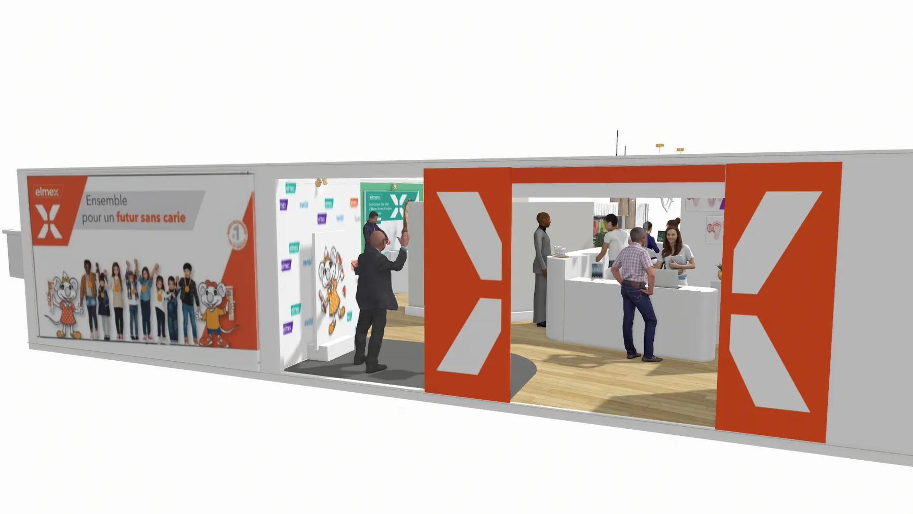 Stand Colgate Elmex à l'ADF Paris conçu par LD Interior Design - vue 5