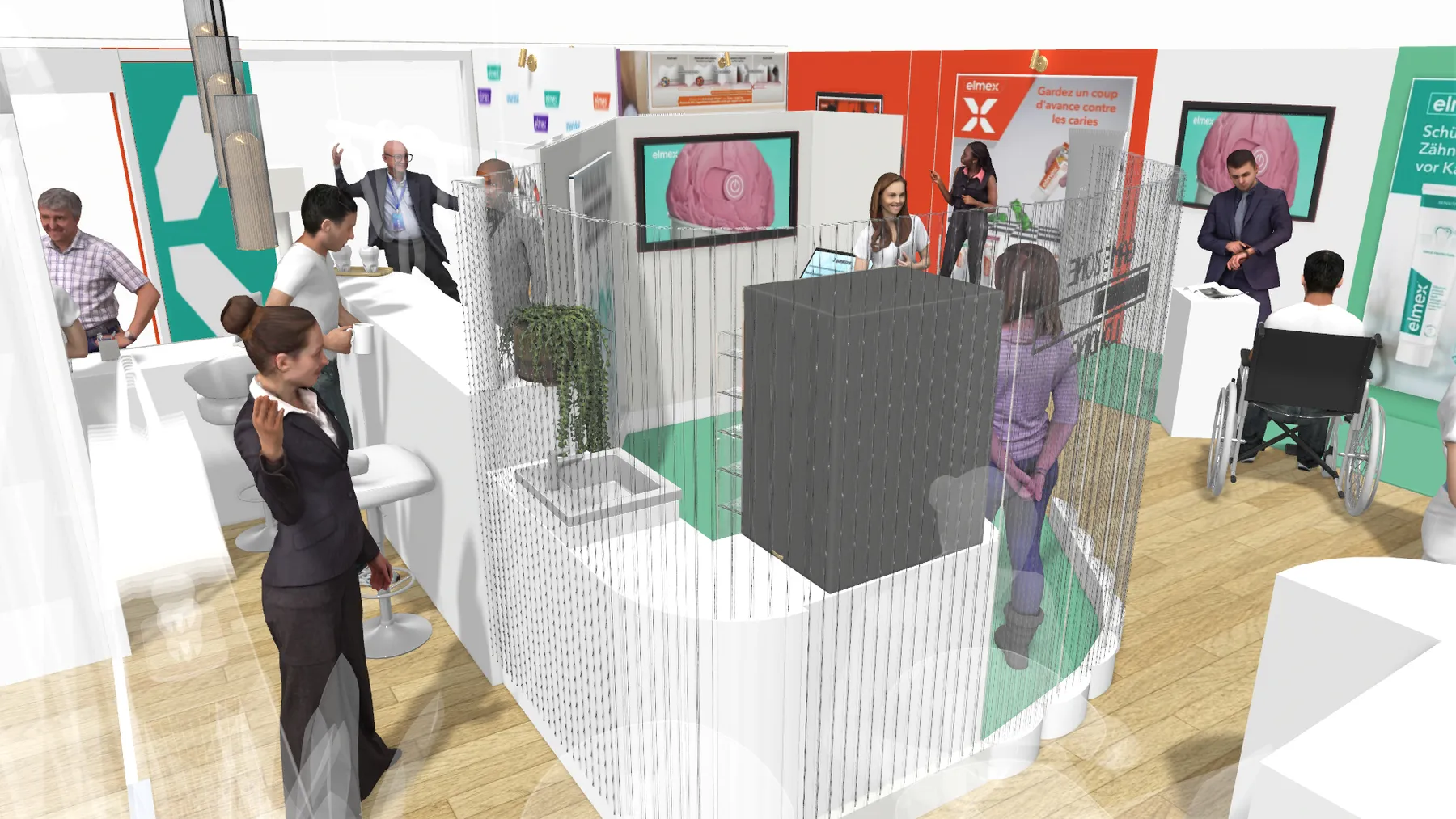 Stand Colgate Elmex à l'ADF Paris conçu par LD Interior Design - vue 7
