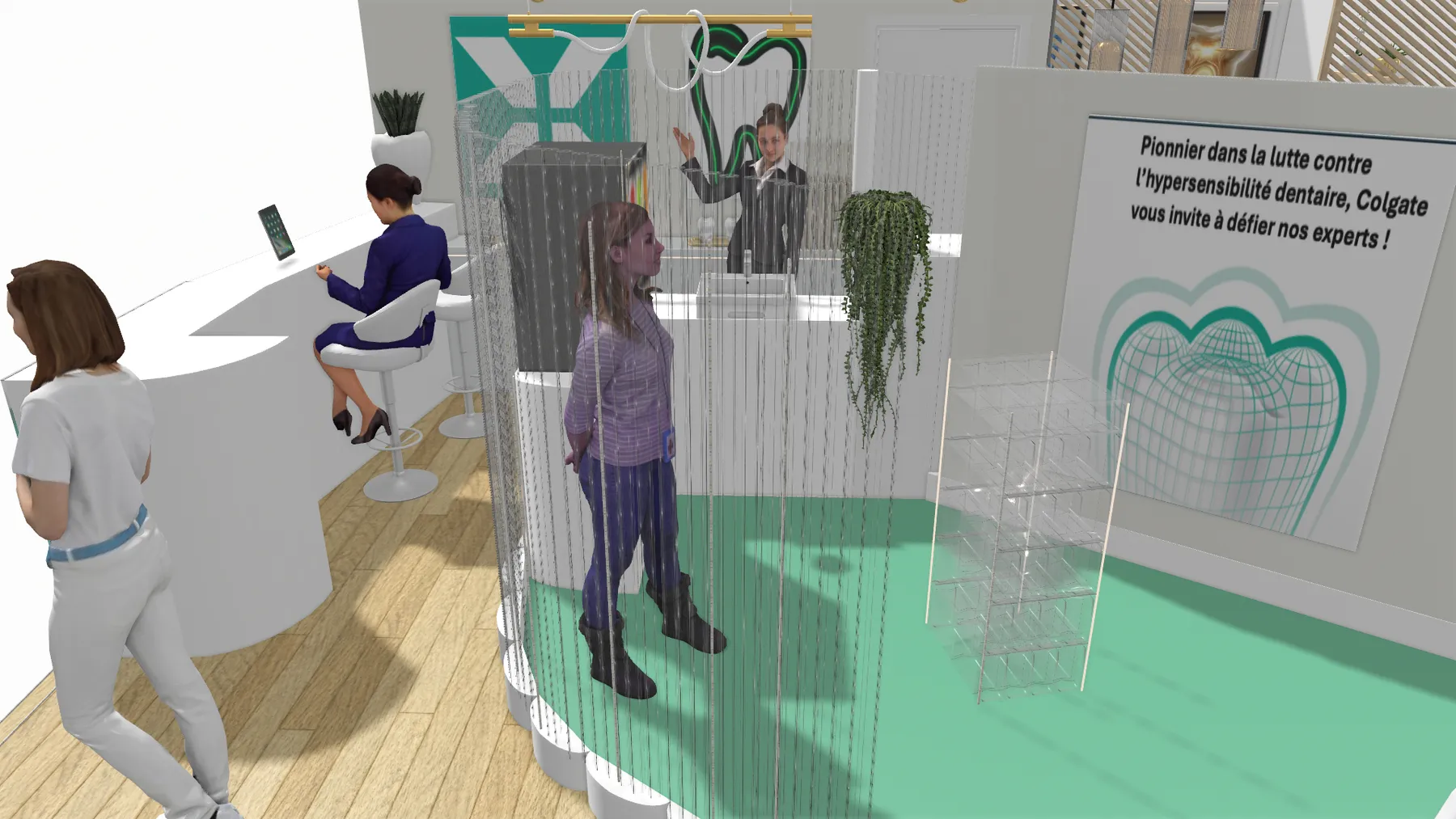 Stand Colgate Elmex à l'ADF Paris conçu par LD Interior Design - vue 8