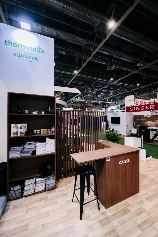 Stand Vorwerk Kobold et Thermomix réalisé à la Foire de Paris par LD Interior Design - vue 3