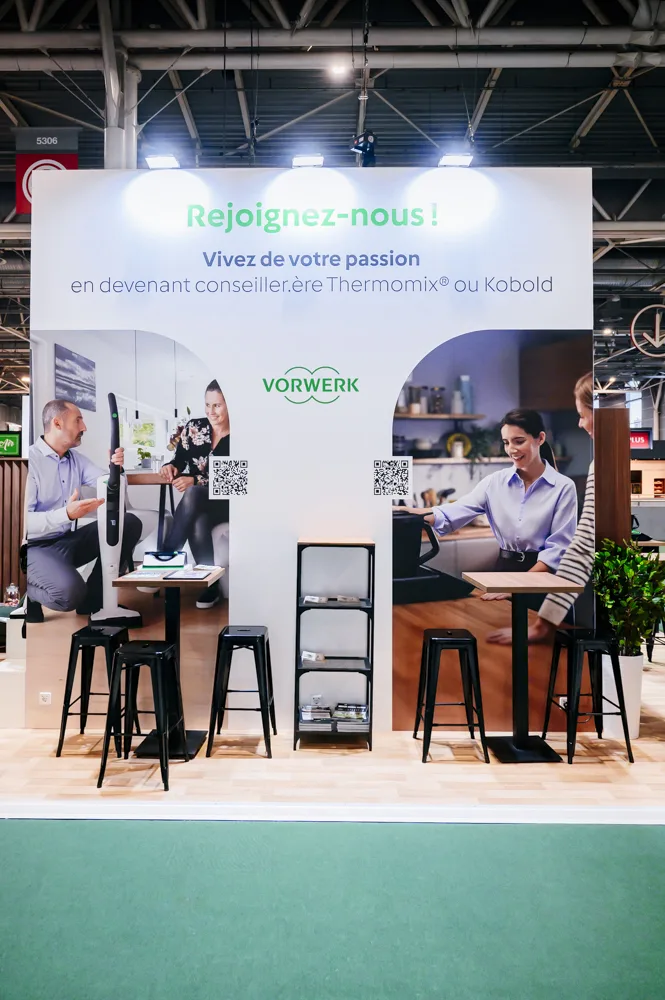 Stand Vorwerk Kobold et Thermomix réalisé à la Foire de Paris par LD Interior Design - vue 4