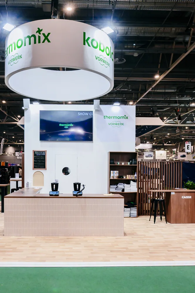Stand Vorwerk Kobold et Thermomix réalisé à la Foire de Paris par LD Interior Design - vue 7